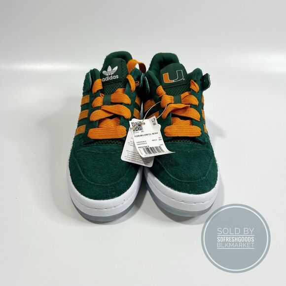NCAA x Adidas Forum Low “MIAMI 2025” HQ7483 Men’s Shoes Sz 10 main image 5